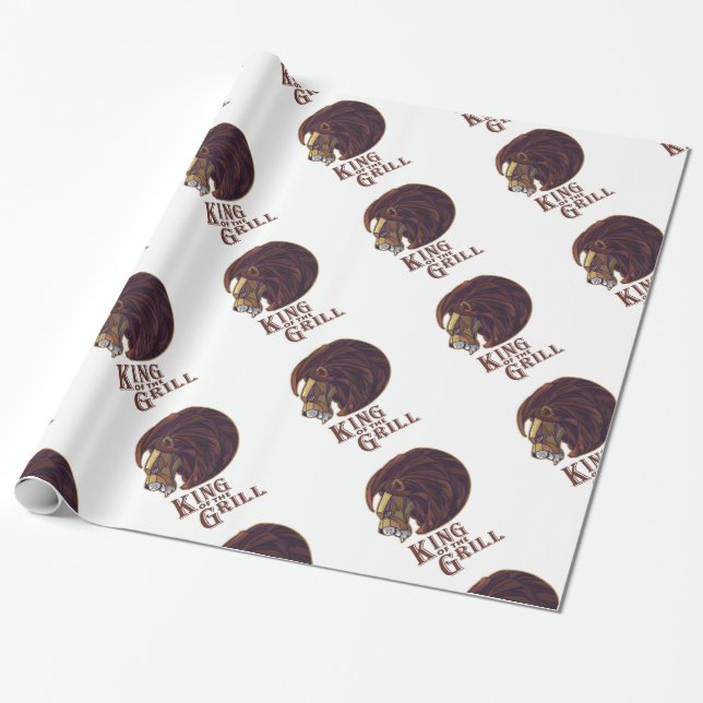 Kung i Grill Presentpapper (Utrullad)