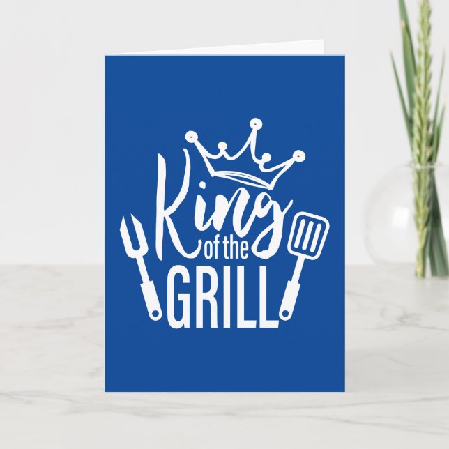 Kung i Grill Typography Kort (Framsida)