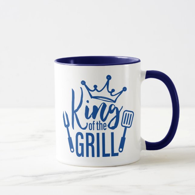 Kung i Grill Typography Mugg (Höger)