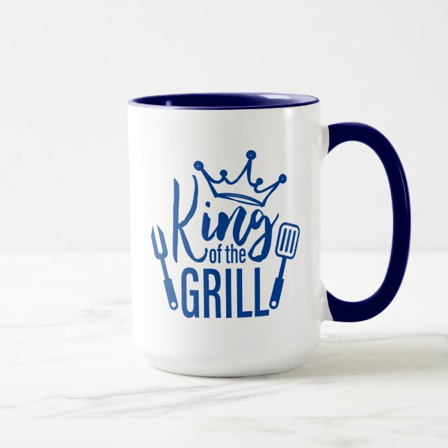 Kung i Grill Typography Mugg (Höger)