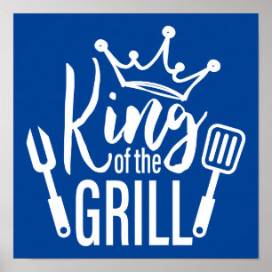 Kung i Grill Typography Poster