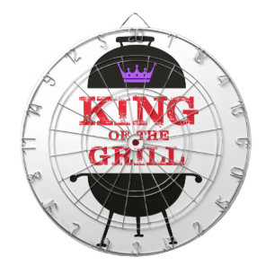 Kung i grillen, svart Lila Krona Red Darttavla