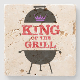 Kung i grillen, svart Lila Krona Red Stenunderlägg