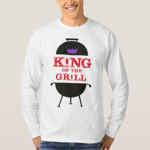 Kung i grillen, svart Lila Krona Red T Shirt