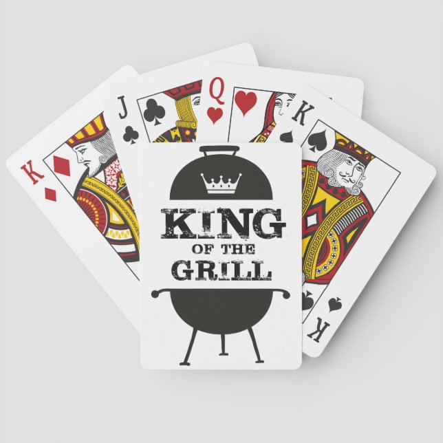 Kung i grillen, Svartvit Krona Casinokort (Baksidan)
