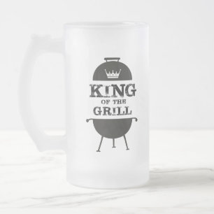 Kung i grillen, Svartvit Krona Frostat Ölglas