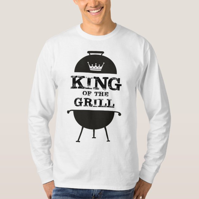 Kung i grillen, Svartvit Krona T Shirt (Framsida)