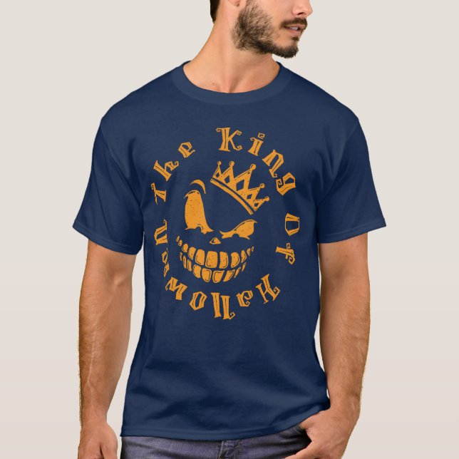 Kung i Halloween-retro T Shirt (Framsida)