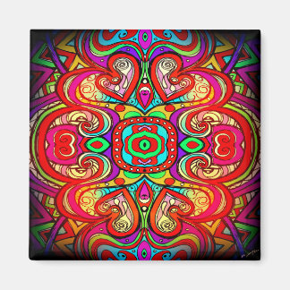 Kung i Hearts Art Magnet