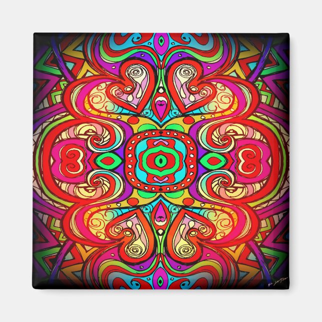 Kung i Hearts Art Magnet (Framsidan)