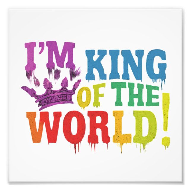 Kung i Hearts Fototryck (Framsidan)