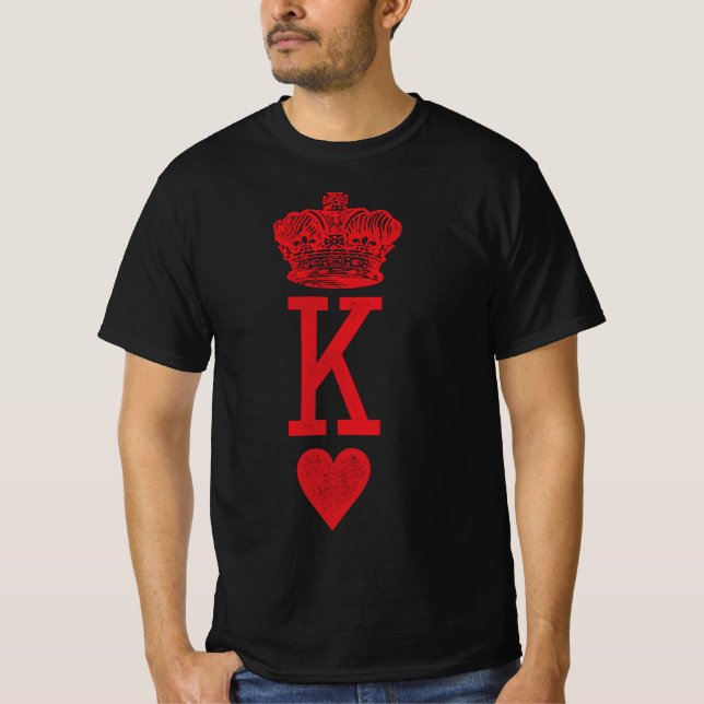 Kung i Hearts Krona T Shirt (Framsida)