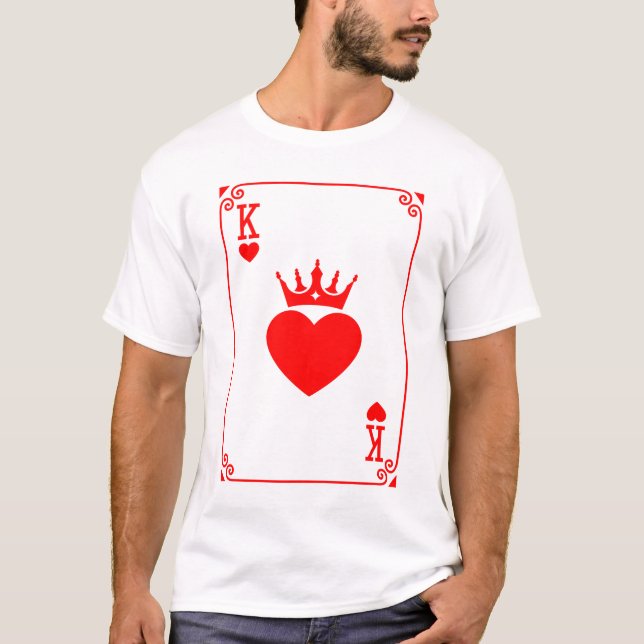 Kung i Hearts Kung Queen Couple Halloween Costume T Shirt (Framsida)