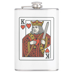 Kung i Hearts - Regal Red & Guld Fickplunta