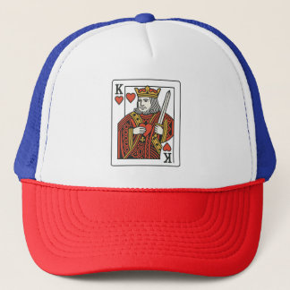 Kung i Hearts - Regal Red & Guld Keps