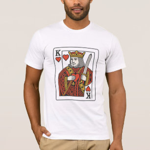 Kung i Hearts - Regal Red & Guld T Shirt