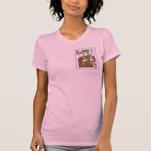 Kung i Hearts - Regal Red & Guld T Shirt