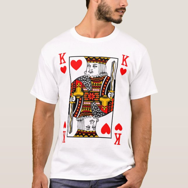 Kung i Hearts T Shirt (Framsida)