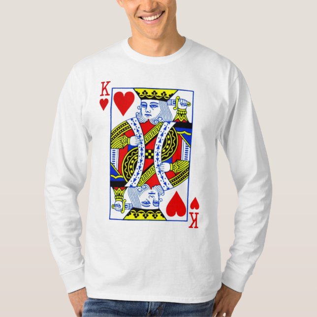 Kung i Hearts T Shirt (Framsida)