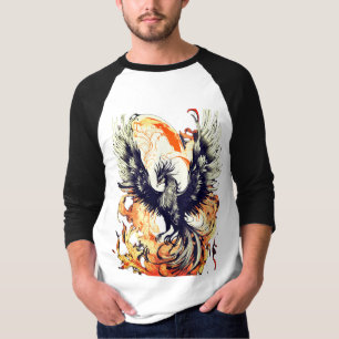 Kung i Himmel Eagles svepande utformning - T Shirt