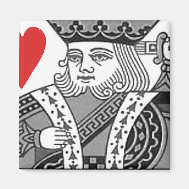 kung i hjärta magnet (Framsidan)
