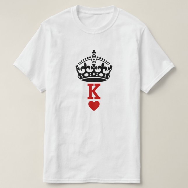 Kung i hjärtan t shirt (Design framsida)