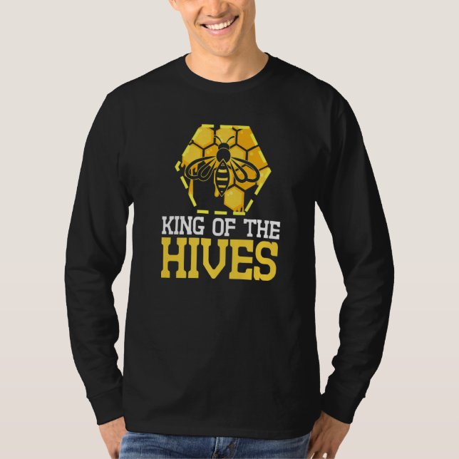 Kung i honungsbikupans honungsbikomb utan stingles t shirt (Framsida)