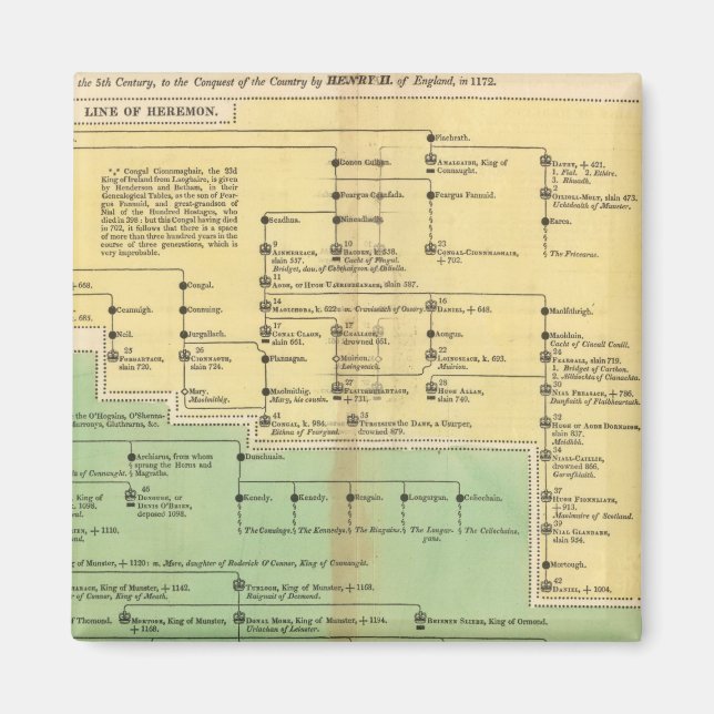 Kung i Irland och Wales Magnet (Framsidan)