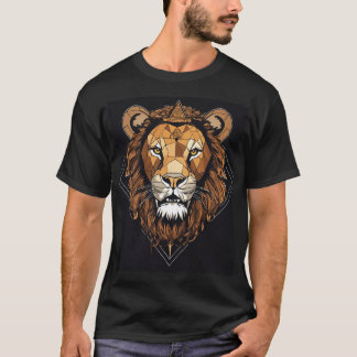 Kung i Jungle: Lejon T-Shirt-design T Shirt
