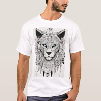 Kung i Jungle: Lejon T-Shirt-utskrift T Shirt