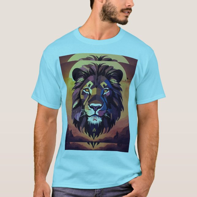 Kung i Jungle: Lejon Tattoo T-Shirt (Framsida)