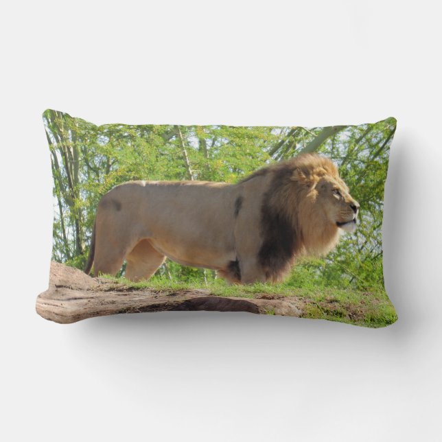 Kung i Jungle Lumbar Pillow (Lejont) Lumbarkudde (Framsida)
