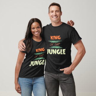 Kung i Jungle T-Shirt - djärv Lejon grafik