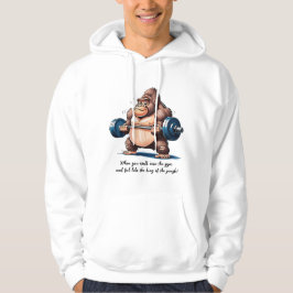 Kung i Jungle vid Gym Hoodie