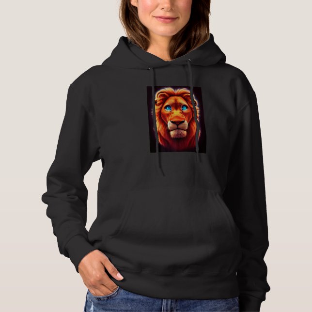 Kung i Jungle-Vilden i Afrika Regal Lejon T Shirt (Framsida)