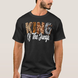 Kung i Jungle Zoo Birthday Safari Jungle Anim T Shirt