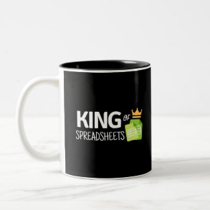 Kung i kalkylblad Två ton kaffe mugg