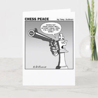 Kung i kant Chess-tecknaden Kort