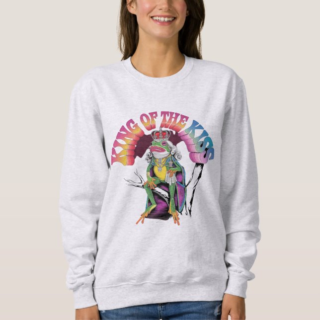 Kung i Kiss: Fotorealistiska Träd Frog Art & T Shirt (Framsida)