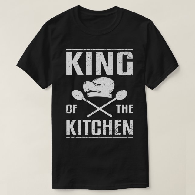 Kung i köket - Lackande matkokook Chef T Shirt (Design framsida)