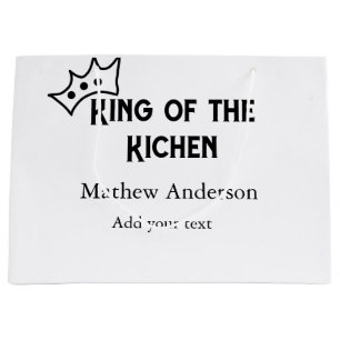 Kung i köket lägg till namn kock bakeri matlagning