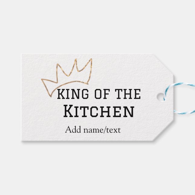 Kung i kökskocken tillsätt namn krona ha presentetikett (Framsidan (Horisontell))