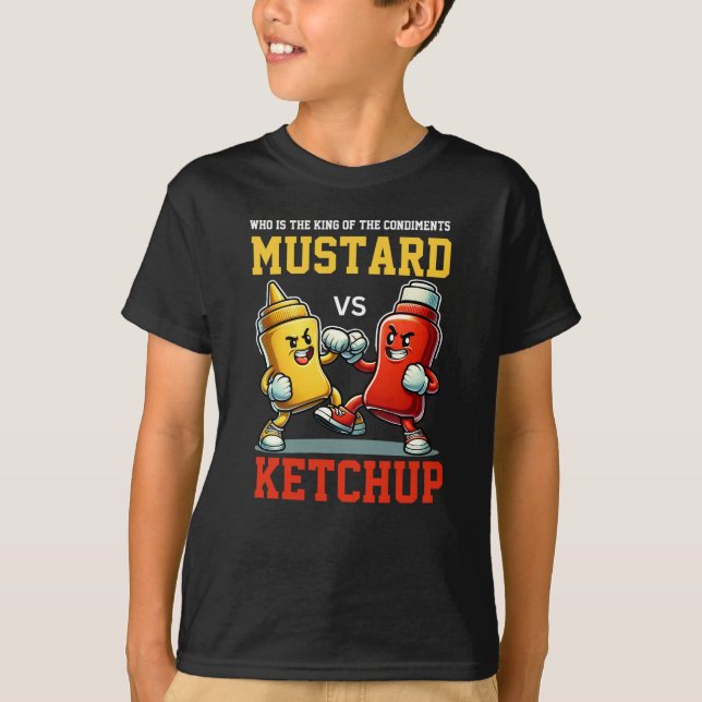 Kung i konditioneringstillstånd Mustard mot Ketchu T Shirt (Framsida)