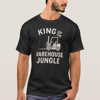 Kung i lageranläggningen Jungle Fork Hiss operator T Shirt