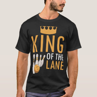 Kung i Lane Boy Manar Player Bowlareare Fläkt T Shirt