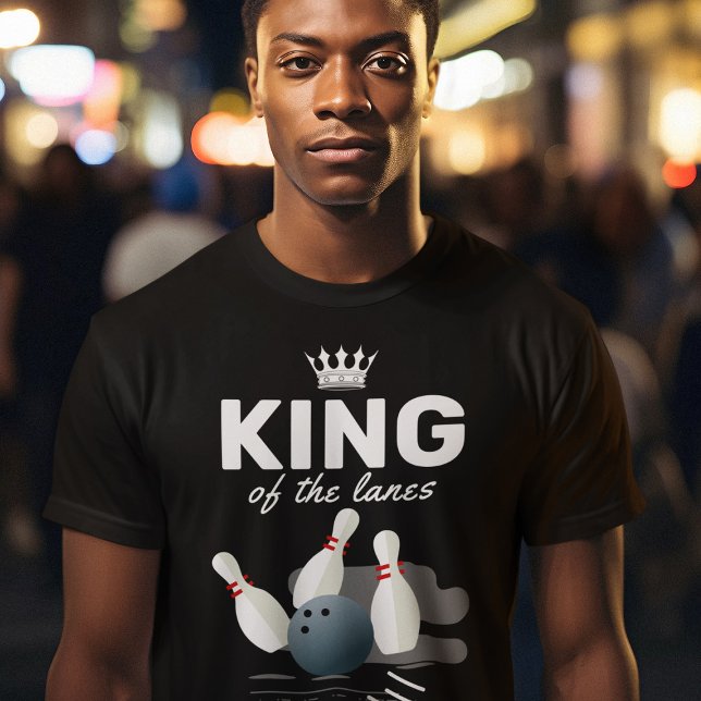 Kung i Lanes Bowling Pin T Shirt (Skapare uppladdad)