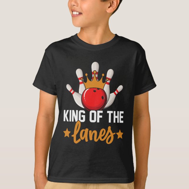 Kung i Lanes I Bowling T Shirt (Framsida)