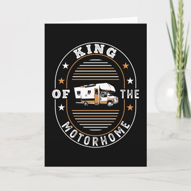 Kung i motorbostaden - RV Owner Gift Kort (Framsida)