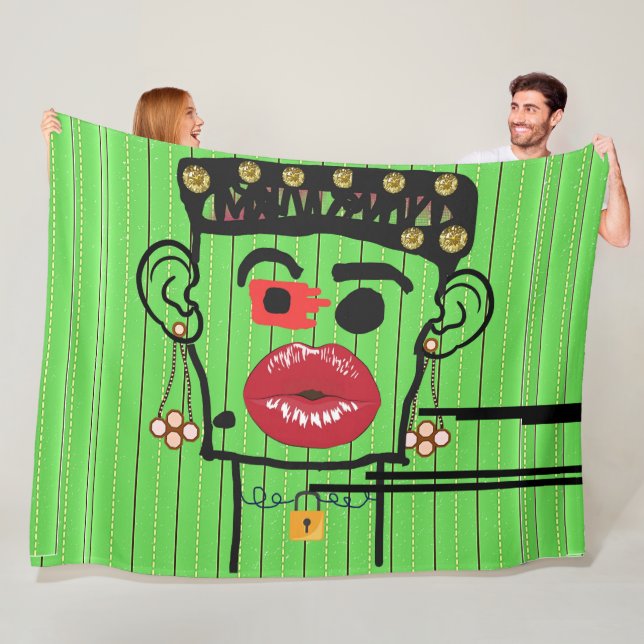 Kung i Nigeria FLEECE BLANKET! (På plats)