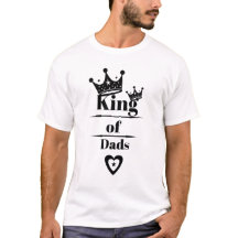 Kung i Pappor T-Shirt, Fars dag Gift Tshirt